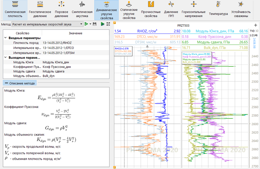 Elastic Properties Calculation