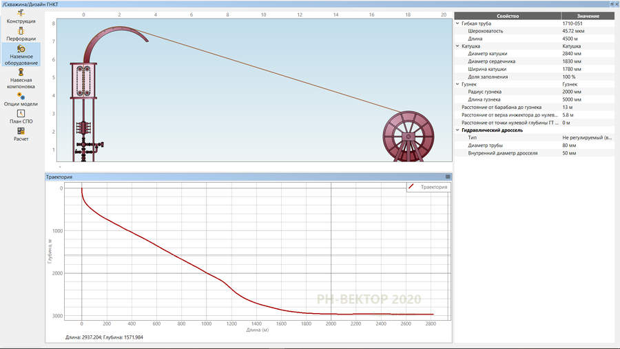 Задание параметров наземного оборудования флота ГНКТ
