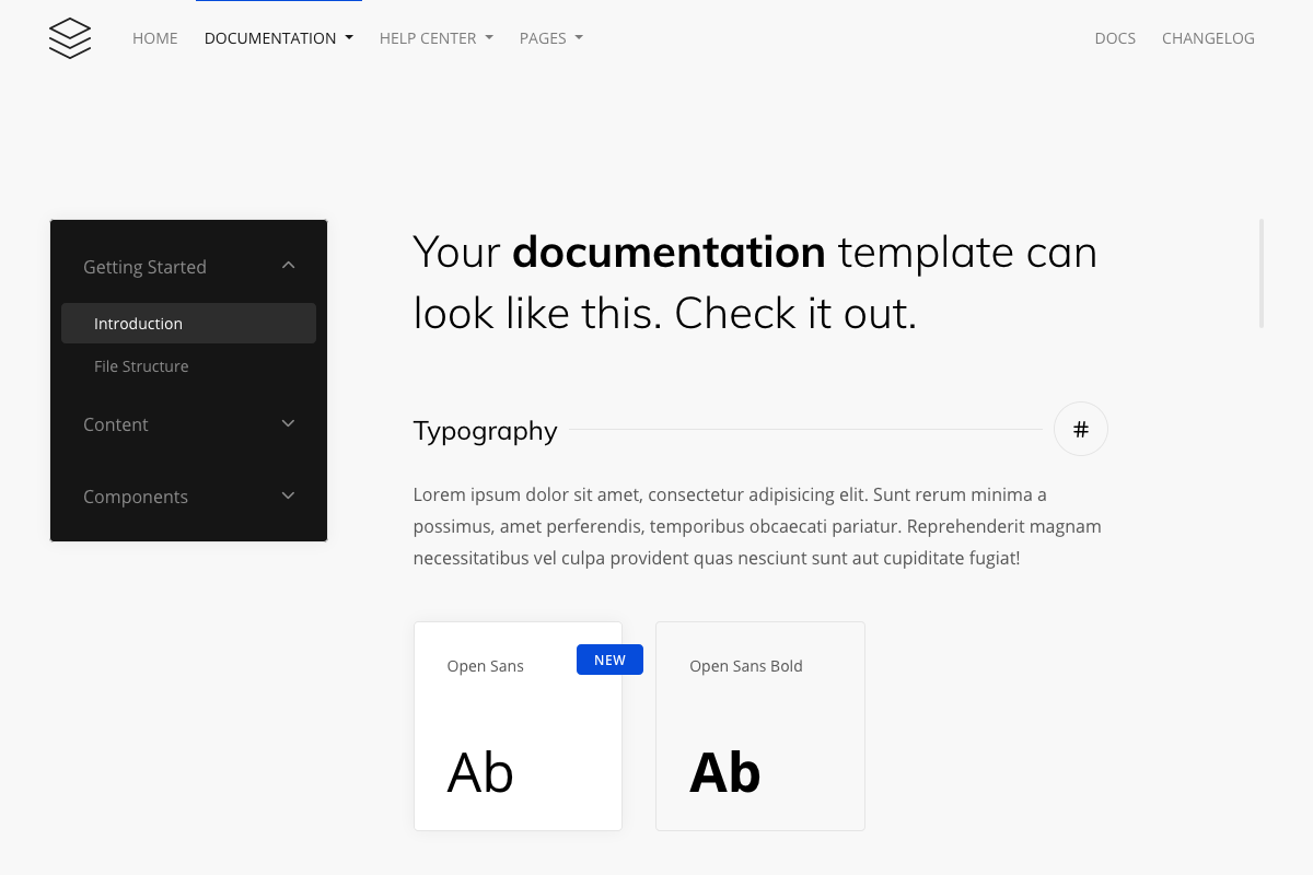 Documentation Layout 1