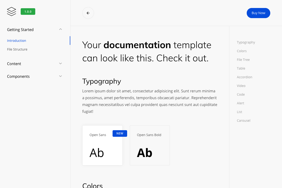 Documentation Layout 2